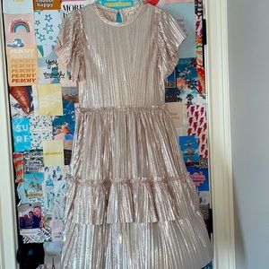 Jcre kid’s champagne pink/ blush dress size 16/ women’s small. Worn once